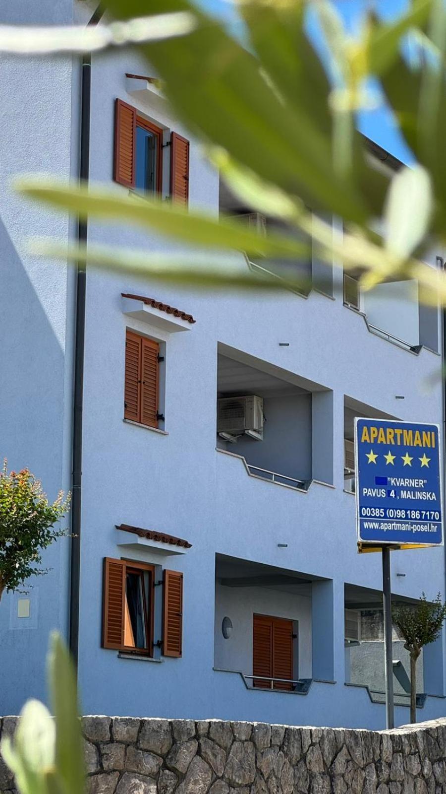 Apartments Kvarner 2 Малинска Экстерьер фото